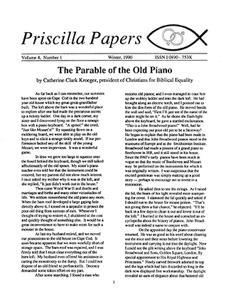 Priscilla Papers Winter 1990 Volume 4 Issue 1