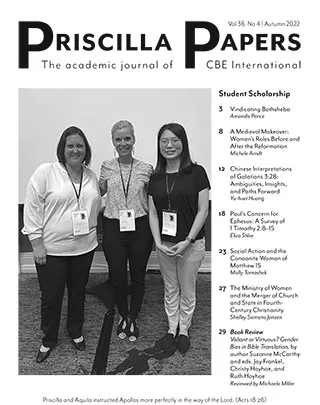 Cover of Priscilla Papers Autumn 2022