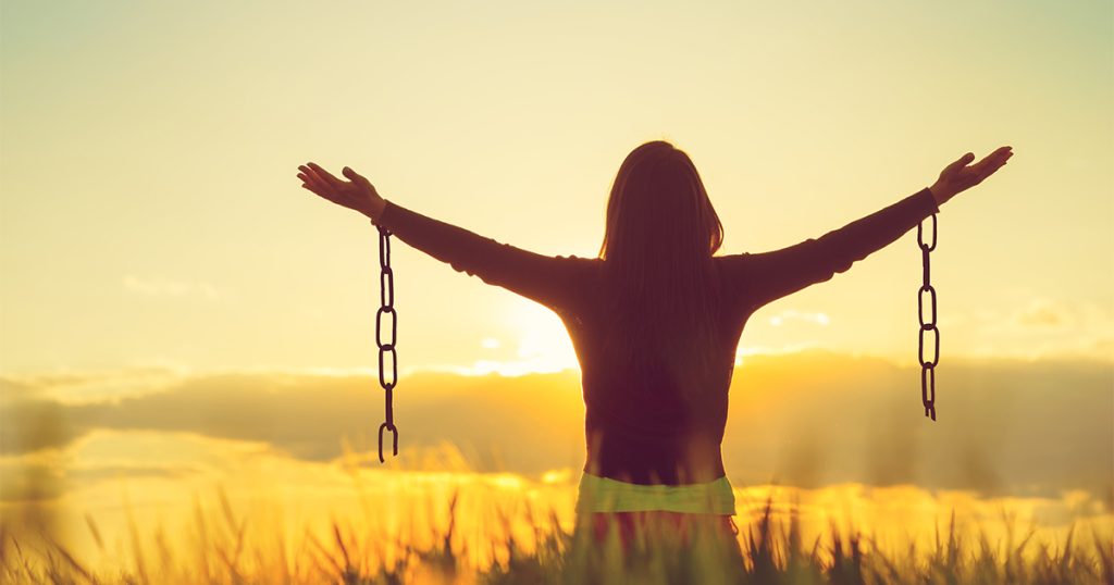 Woman Breaking Free