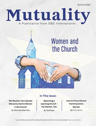 Cover of the Summer 2023 issue of Mutuality: Women and the Church.