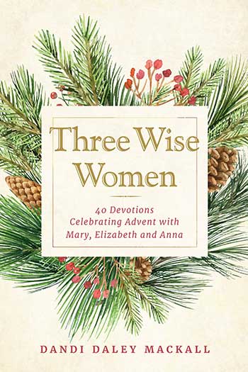 cover of Three Wise Women: 40 Devotions Celebrating Advent with Mary, Elizabeth, and Anna.