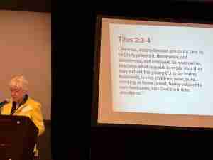 Rev. Dr. Aída Besançon Spencer presents at ETS 2025