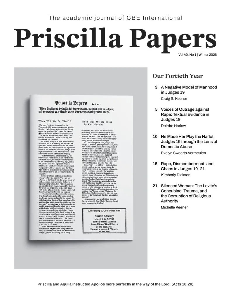 Cover of Winter 2026 Priscilla Papers